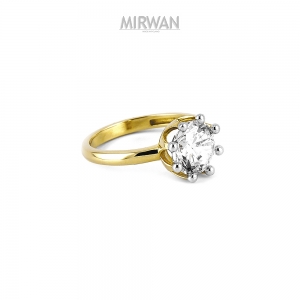 Złoty pierścionek w kształcie korony